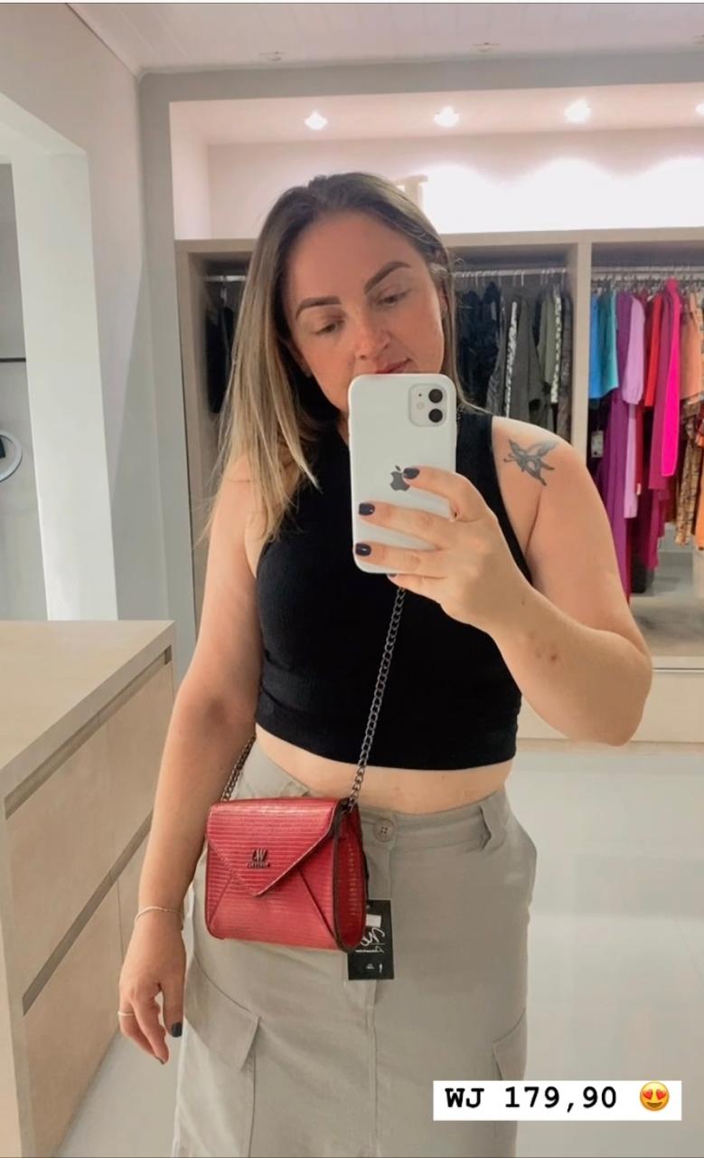 BOLSA WJ COM CORRENTES BORDO