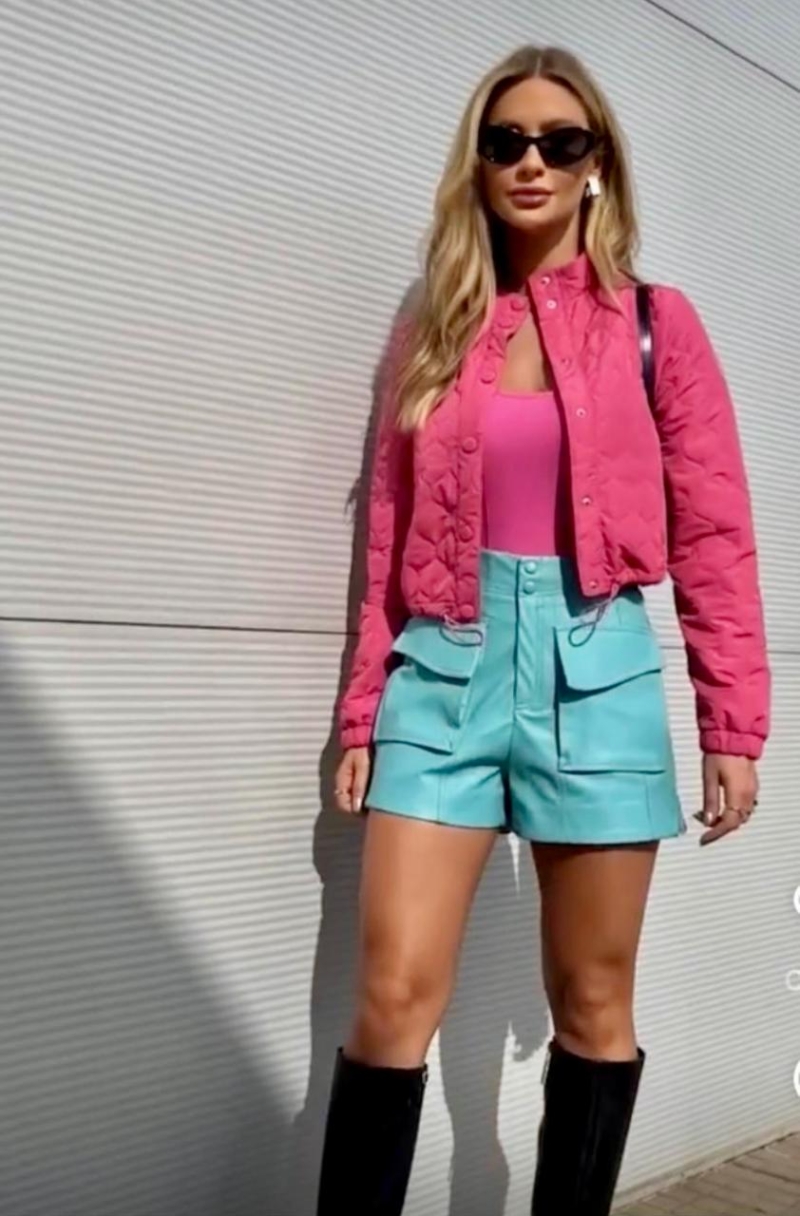 SHORTS CARGO PU MURAU AZUL 36