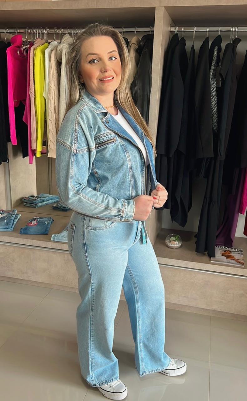 JAQUETA JEANS DENIM ZERO TAM P